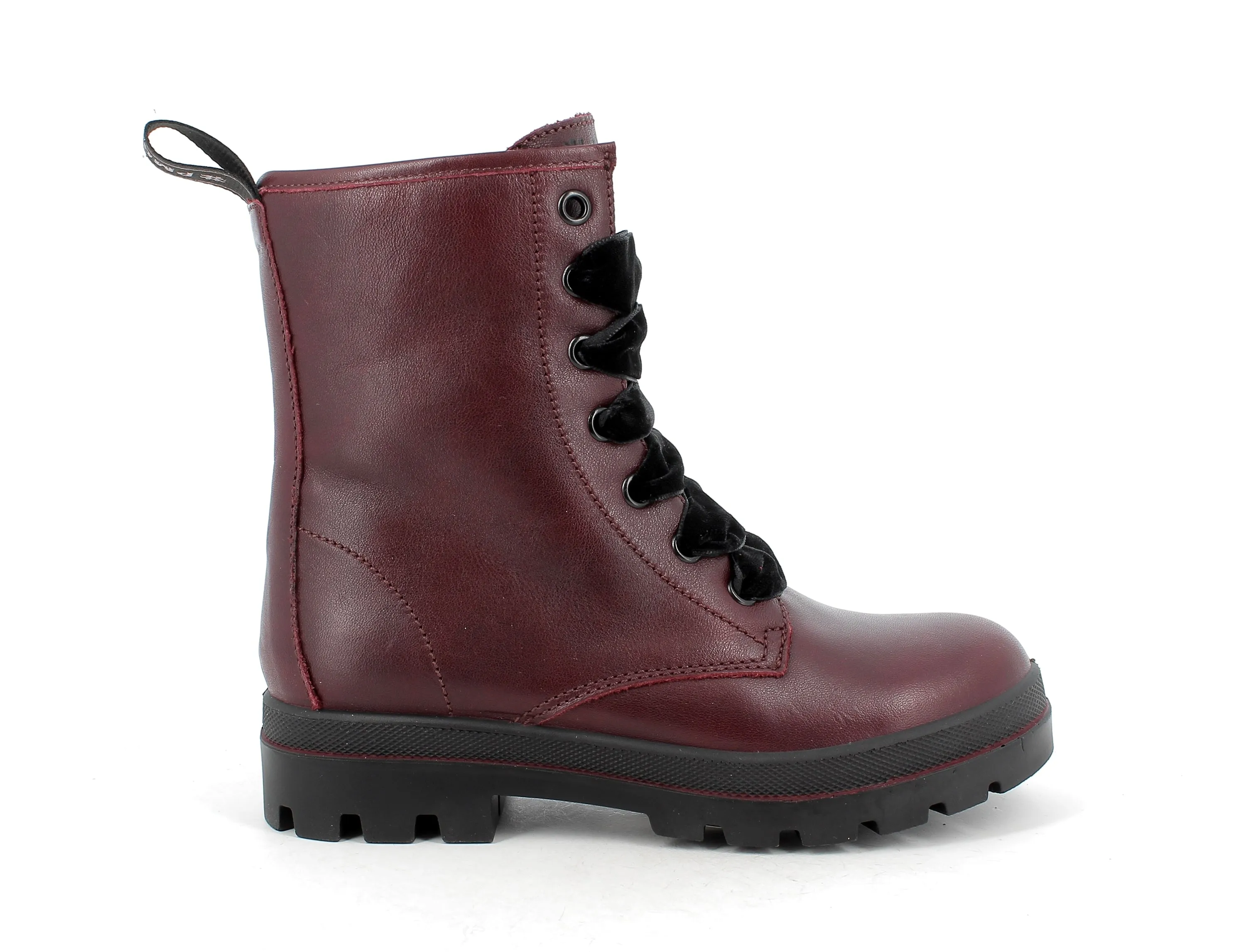 Primigi Rocky Girls Bordo Lace Up Boot