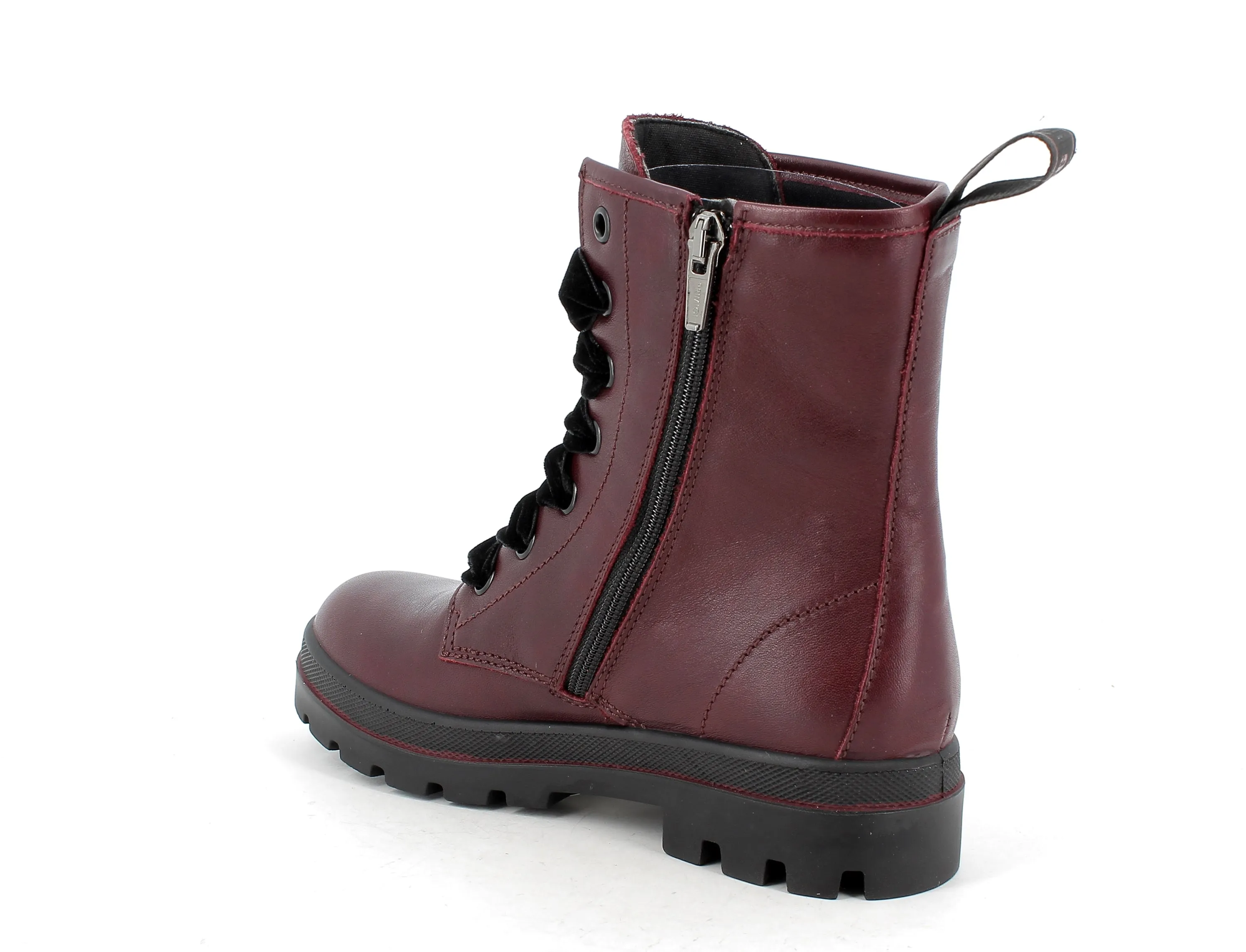 Primigi Rocky Girls Bordo Lace Up Boot