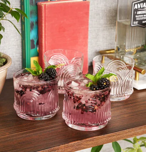 "Beau" Lowball Tumblers (Set of 4)