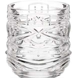 "Pacific Tiki" Double Old-Fashioned Glasses (Set of 2)