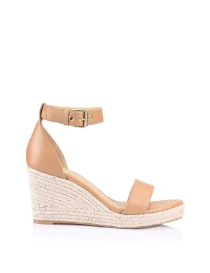 Reign II Wedge Sandals - Soft Tan Leather