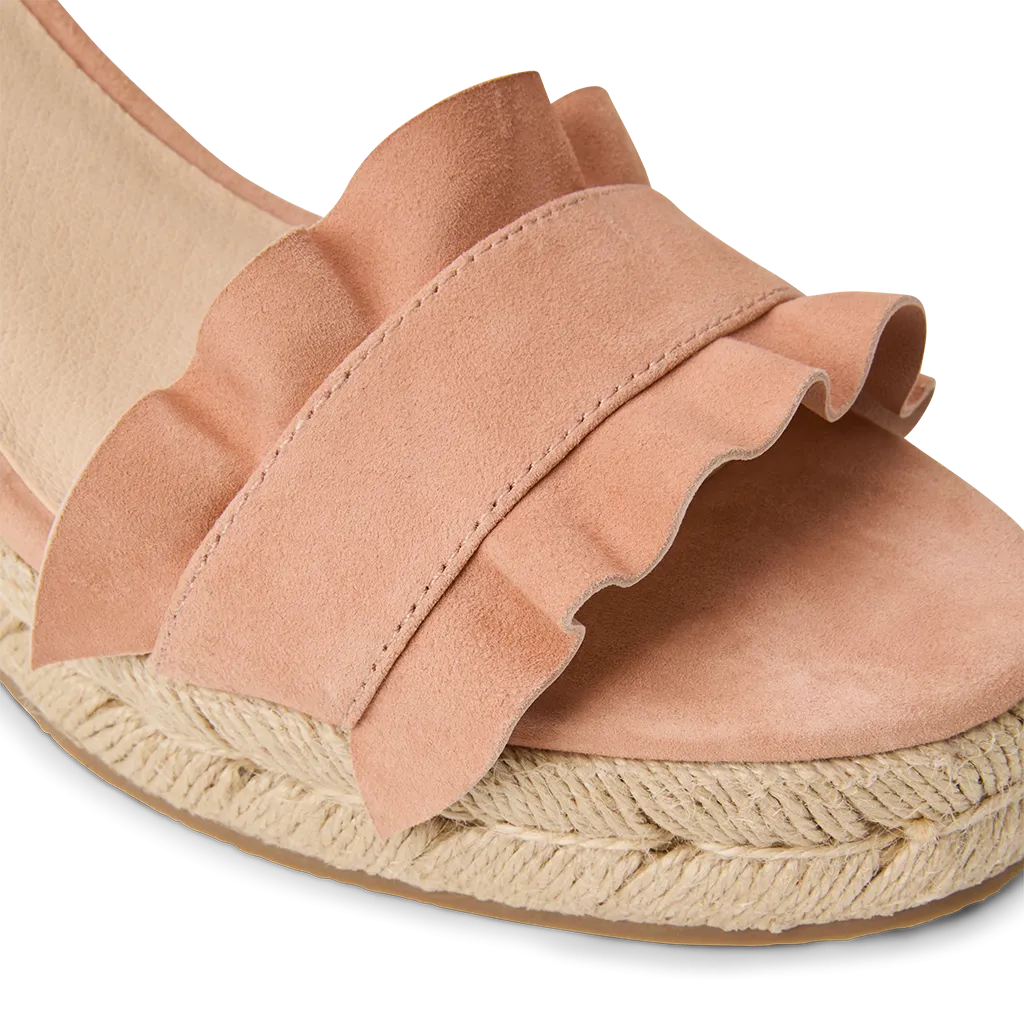 Rozette Ruffle Wedge