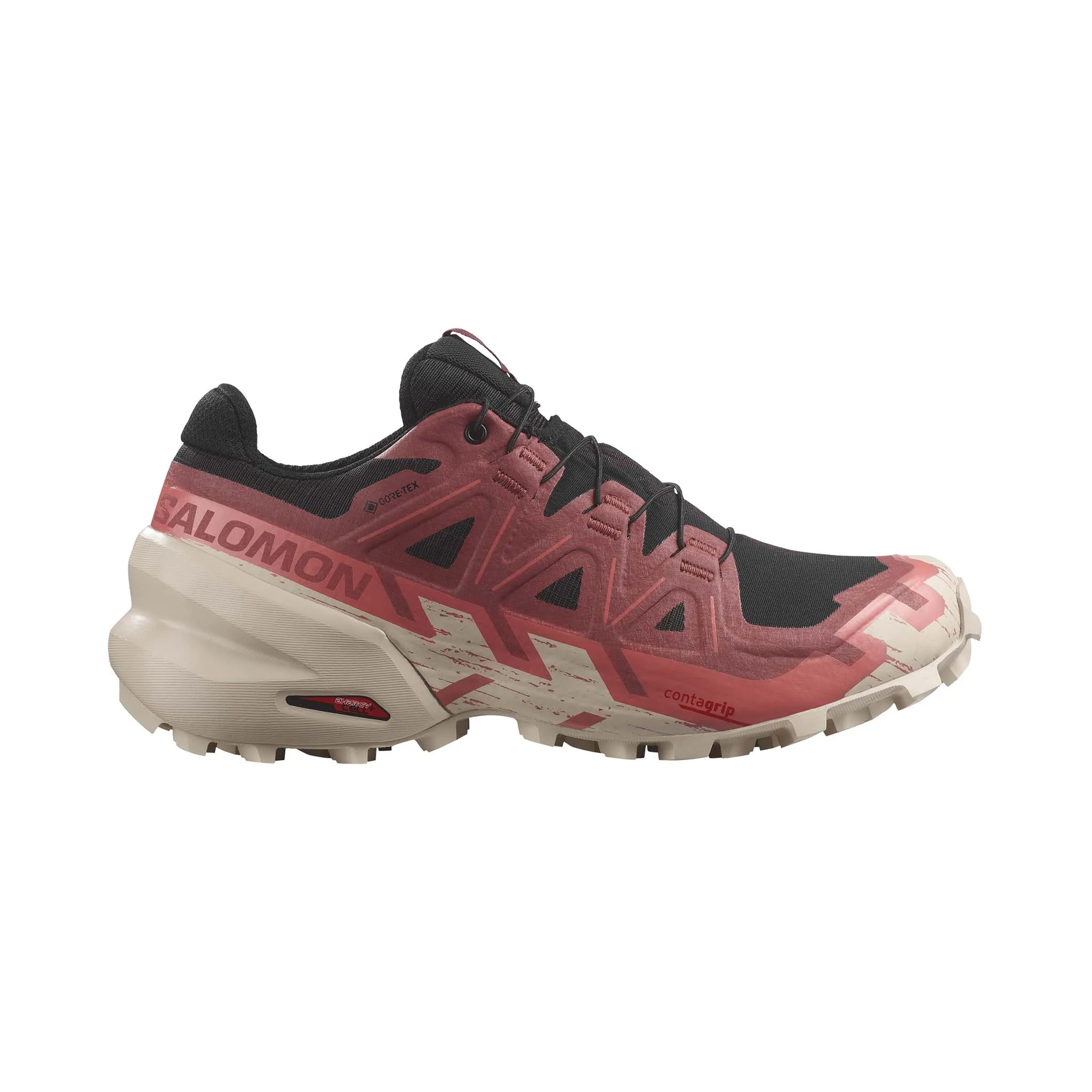 Salomon | Women's Speedcross 6 GORE-TEX Running Shoes - Black/Cow Hide/Faded Rose