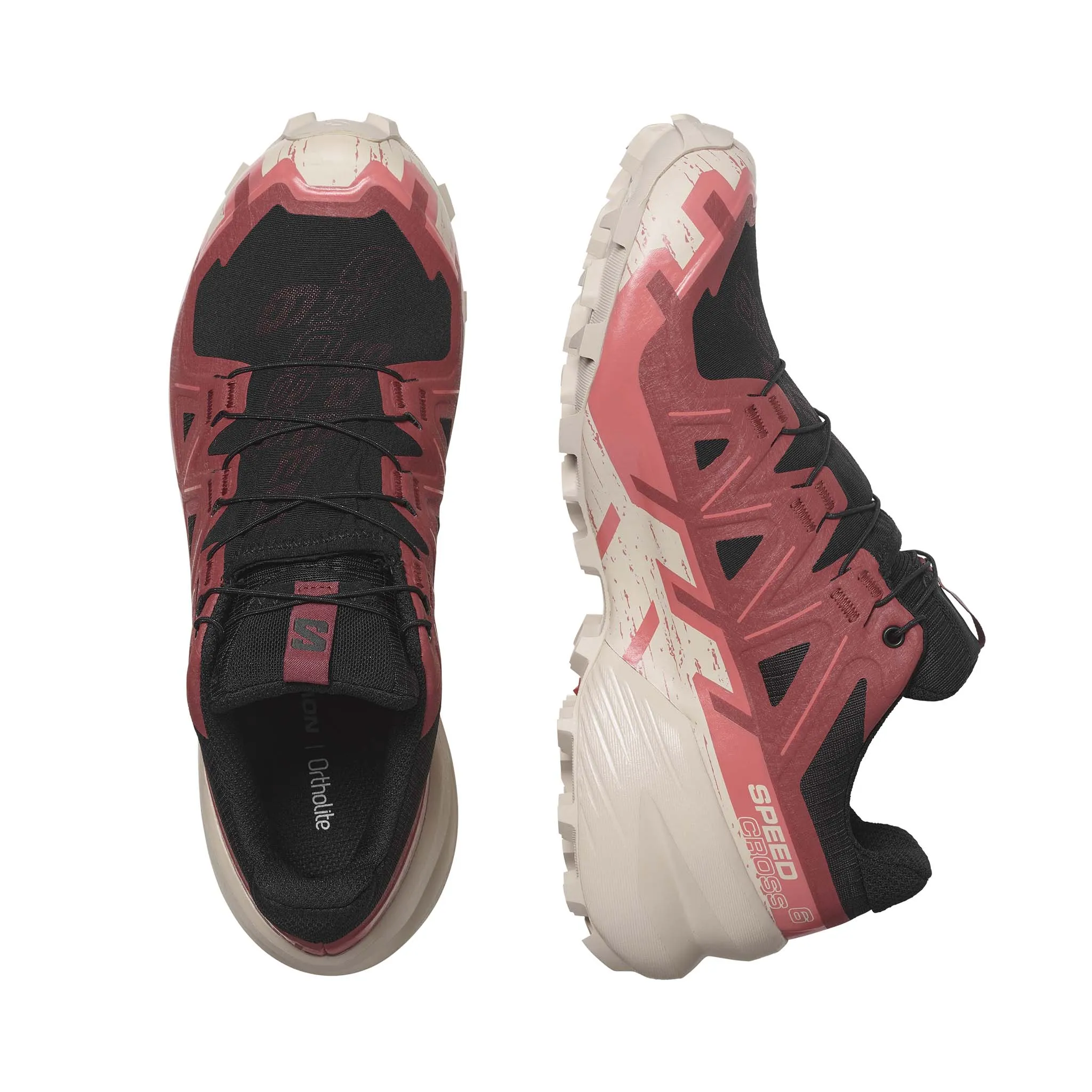 Salomon | Women's Speedcross 6 GORE-TEX Running Shoes - Black/Cow Hide/Faded Rose