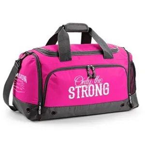 Samson Athletics Only The Strong Gym Bag - Neon Pink