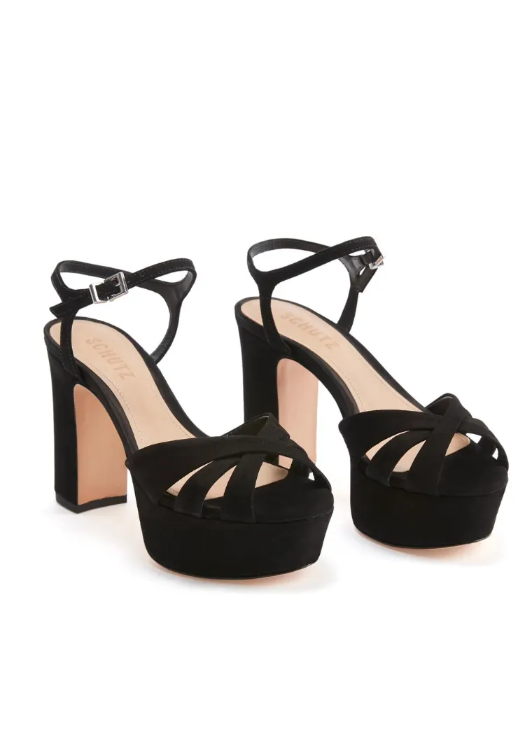 Schutz Keefa Platform Heel- Black