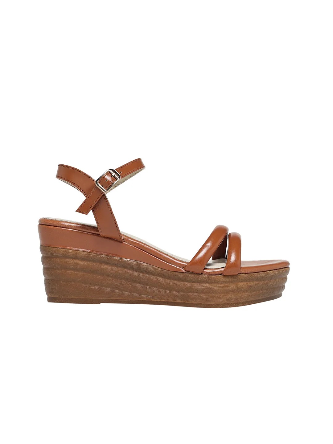 Shamana Tan Wedge Heels