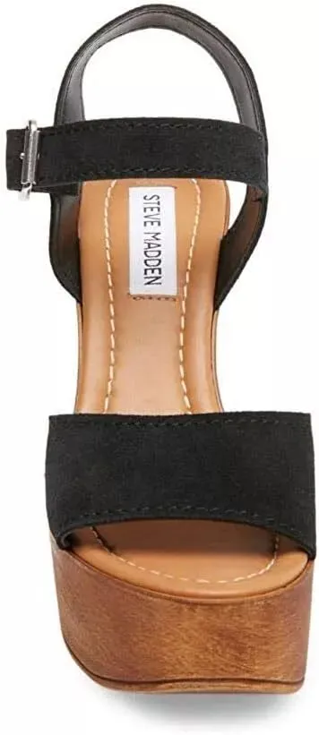 Steve Madden Celleste Women's Wooden Wedge Sandals - 8 M US