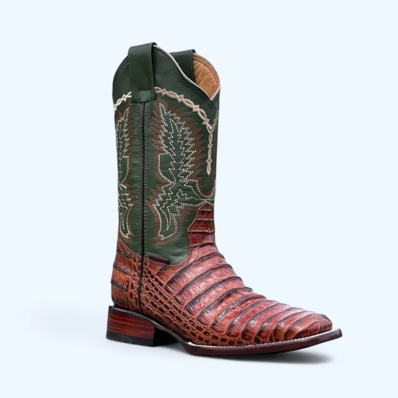 TBC BOOTMAKERS Shedron Leather Croc Print 0002