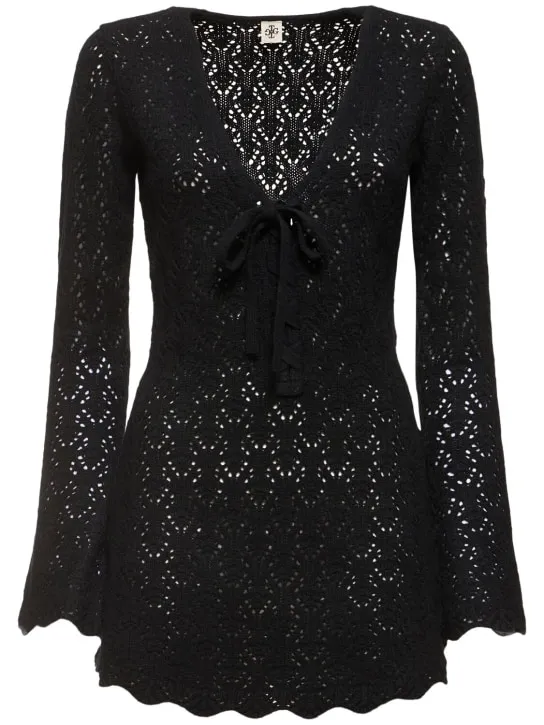 The Garment   Canada wool crochet mini dress 
