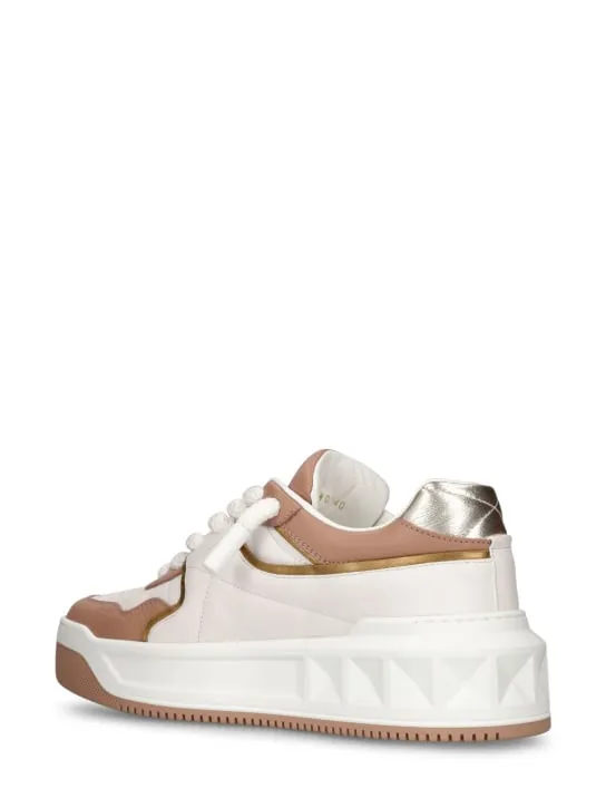 Valentino Garavani   50mm One Stud leather sneakers 