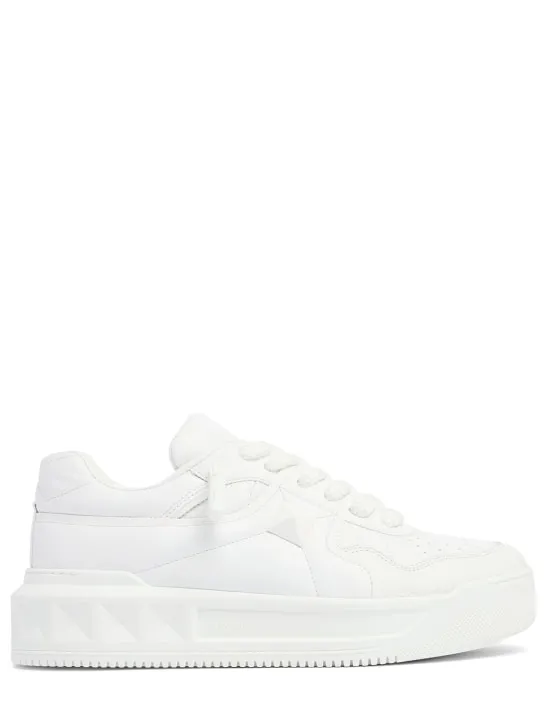 Valentino Garavani   XL One Stud leather sneakers 