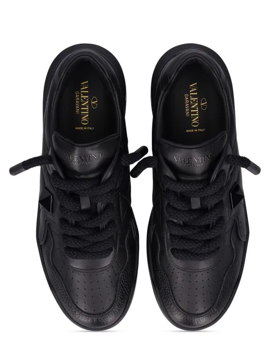 Valentino Garavani   XL One Stud leather sneakers 