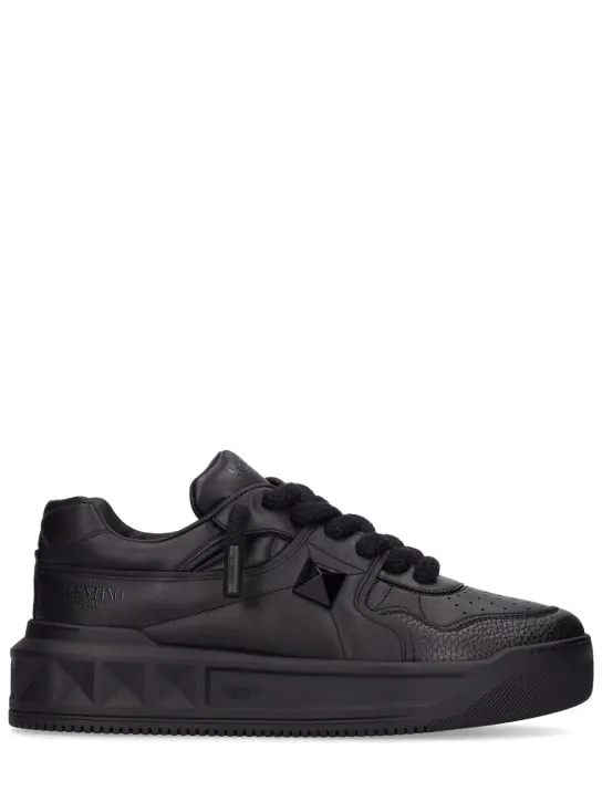 Valentino Garavani   XL One Stud leather sneakers 