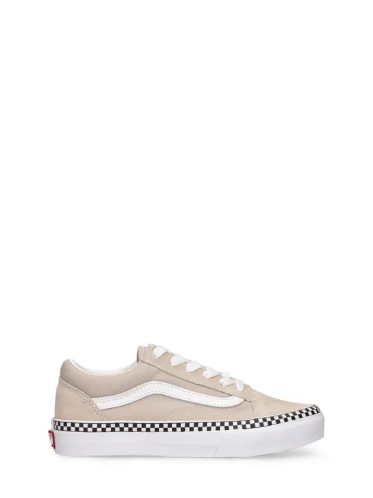 Vans   Old Skool V leather lace-up sneakers 