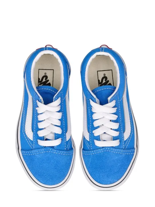 Vans   Old Skool V leather lace-up sneakers 