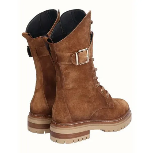 Viguera Lace Up Boots with Side Buckle