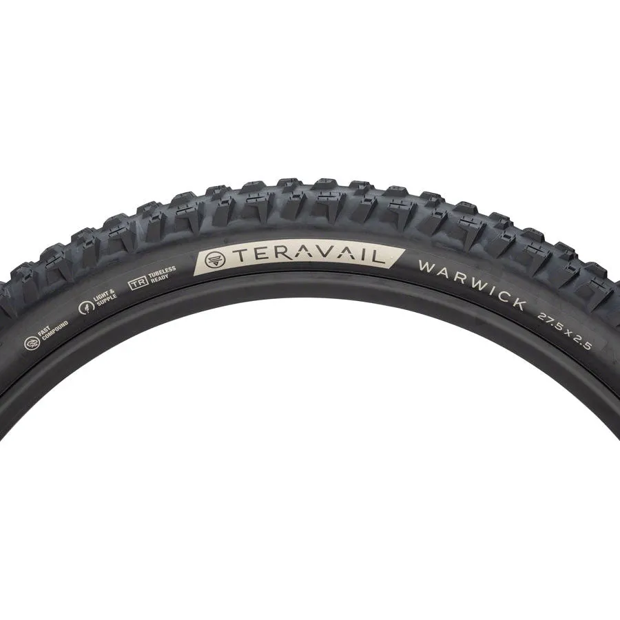 Warwick Mountain Bike Tire - 27.5 x 2.5, Tubeless, Ultra-Durable, Grip Compund