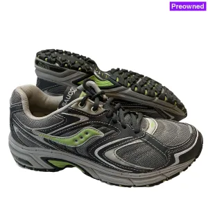 Women's Saucony •Ridge TR-Original• Trail Running Shoe - Gray/Green- Size 8.5M Preowned