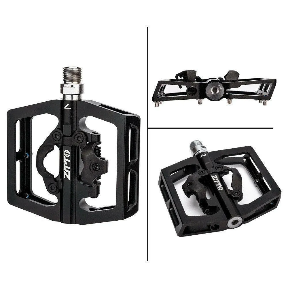 ZTTO Bike Pedal Mountain Bike SPD Pedals Aluminum Alloy Bicycle Pedals Dual Platform for MTB Mountain Bike Road Bike